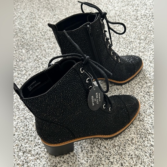 INC Womens Samira 2 Rhinestone Almond Toe Mid-Calf Boots Size: 9.5 - Picture 4 of 11